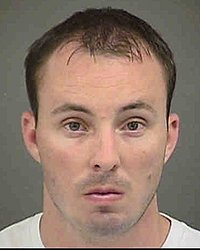 This undated photo provided by the Mecklenburg County Sheriff’s Office shows Randall Kerrick. Jonathan Ferrell was shot to death by Charlotte-Mecklenburg police officer Randall Kerrick. He was arrested and charged with voluntary manslaughter and his trial is scheduled to start on Monday, July 20, 2015.  (Mecklenburg County Sheriff’s Office via AP) 
