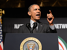 President Barack Obama (AP Photo/The Daily News, Julia Xanthos, Pool)