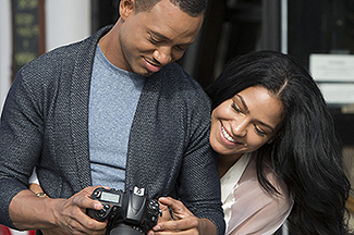 Terrence J and Cassie Ventura in a scene from The Perfect Match.