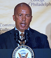 Dr. Donald Guy Generals, President/CEO of Community College of Philadelphia.  (Bill Z. Foster)