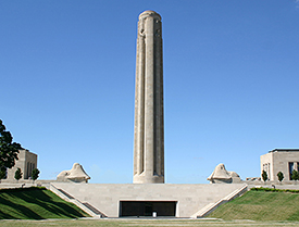 The Liberty Memorial, located at the National World War I Museum