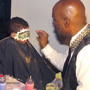 Facepainting by the Peanutbutter troupe is part of the fun at the Penn Museum’s Celebrations around the World free event Saturday, Dec. 3. (Photo: Penn Museum)