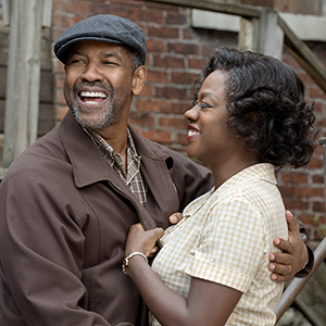 Denzel Washington plays Troy Maxson and Viola Davis plays Rose Maxson in Fences from Paramount Pictures. Directed by Denzel Washington from a screenplay by August Wilson.