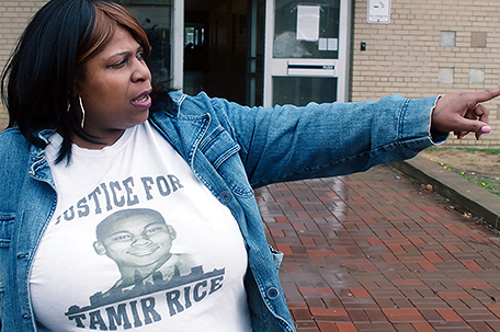 Samaria Rice, mother of Tamir Rice, who was a 12-year-old boy killed by the Cleveland police while playing with a toy gun in a local park. In a scene from “The Talk – Race In America” documentary. Credit: (Courtesy of © 2016 THIRTEEN Productions LLC)