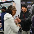 Rapper T.I. greets Walmart shoppers. Photo: Aric Thompson