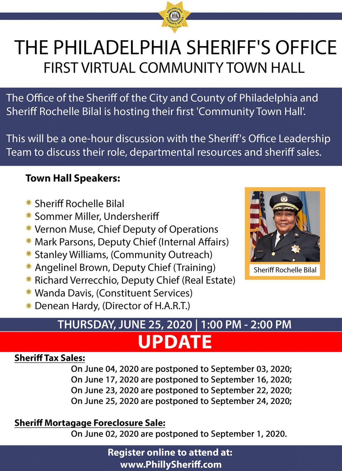 The Philadelphia Sheriff's Office first virtual community town hall